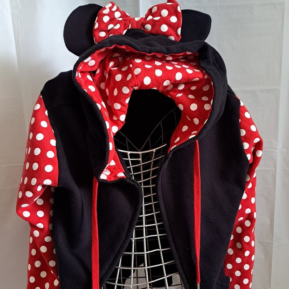 Disney Parks MINNIE MOUSE Hoodie with Ears and Bow
